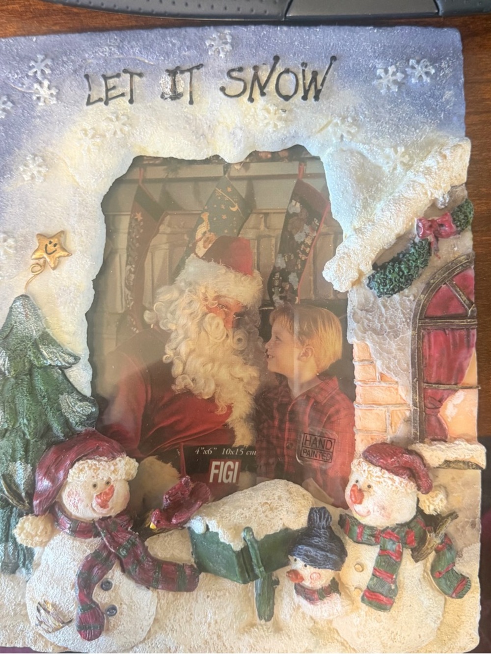 CHRISTMAS SNOWPEOPLE 4x6 3D Picture Frame By Figi